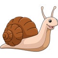 Snail Animal Cartoon Colored Clipart Illustration