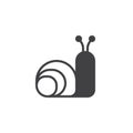 Snail animal icon vector