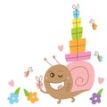 Snail crazy monster send gift card