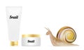 Snail cream cosmetic tube