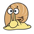 Snail eyes animal character cartoon illustration