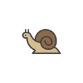 Snail filled outline icon Royalty Free Stock Photo