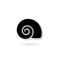 Snail house logo. Snail shell simple style elegant icon