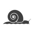 Snail icon. Vector on a white background