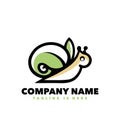 Snail leaf logo design template Royalty Free Stock Photo