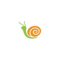 Snail logo Royalty Free Stock Photo