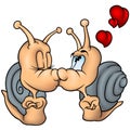 Snail Love Royalty Free Stock Photo