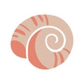 Snail Shell Icon Vector Illustration Royalty Free Stock Photo