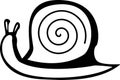 snail with shell. Vector file available