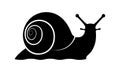 Snail black icon