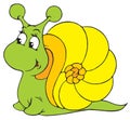 Snail (vector clip-art) Royalty Free Stock Photo