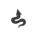 Snake arrow vector icon