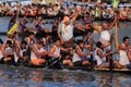 Snake boat teams compete in the Nehru Trophy Boat race Royalty Free Stock Photo