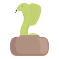 Snake box icon cartoon vector. Cute charmer Royalty Free Stock Photo