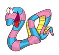 Snake cartoon illustration