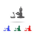 snake charmer icon. Elements of Indian culture multi colored icons. Premium quality graphic design icon. Simple icon for websites, Royalty Free Stock Photo