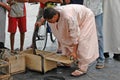 Snake Charmer in Jemaa el-Fnaa Square, Marrakech, Morocco Royalty Free Stock Photo