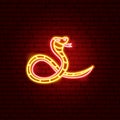 Snake Chinese Zodiac Neon