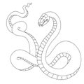 Snake cobra tattoo style Cobra vector.