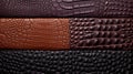 snake and crocodile skin, abstract embossed matt leather texture for background.