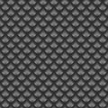 Snake or dragon scales seamless pattern vector creative background, gray gradient reptile skin texture, repeating linear scales Royalty Free Stock Photo