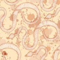 Snake exotic pattern. Snake skin. Vector illustration. Reptiles seamless pattern