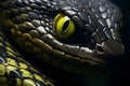 The snake eyes closeup shot, Generated AI