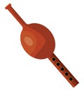 Snake flute, icon Royalty Free Stock Photo