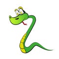 Snake in the form of number two Royalty Free Stock Photo