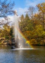 Snake fountain in the Sofiyivsky arboretum. Uman, Ukraine Royalty Free Stock Photo