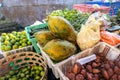 Snake fruit Salacca on sale on a local organic food and fruits market. Bali island. Royalty Free Stock Photo