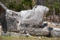 The snake god Kukulkan at the ancient mayan city of Chichen Itza Royalty Free Stock Photo