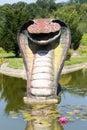 Snake head sculpture Royalty Free Stock Photo