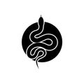 Snake icon isolated on white background Royalty Free Stock Photo