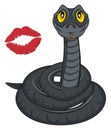 Snake and kiss