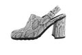 Snake leather women shoe