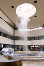 Snake mineral water pavilion in spa town Karlovy Vary, West Bohemia, Czech republic. Royalty Free Stock Photo