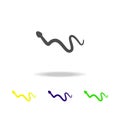 snake multicolored icons. Element of snake multicolored icons Can be used for web, logo, mobile app, UI, UX Royalty Free Stock Photo
