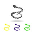 snake multicolored icons. Element of snake multicolored icons Can be used for web, logo, mobile app, UI, UX Royalty Free Stock Photo