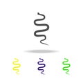 snake multicolored icons. Element of snake multicolored icons Can be used for web, logo, mobile app, UI, UX Royalty Free Stock Photo