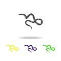 snake multicolored icons. Element of snake multicolored icons Can be used for web, logo, mobile app, UI, UX Royalty Free Stock Photo