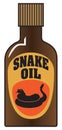 Cartoon Bottle of Snake Oil