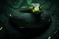 Snake reptile mockup. Generate Ai