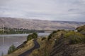 Snake River between the adjoining cities of Lewiston, Idaho and Clarkston, Washington