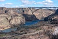 Snake River Canyon at Twin Falls, Idaho Royalty Free Stock Photo