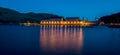 Snake River at night in Idaho with water behind a dam Royalty Free Stock Photo