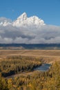 Snake River Overlook in Fall Royalty Free Stock Photo