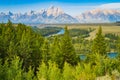 Snake River Overlook in Grand Teton National Park Royalty Free Stock Photo