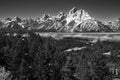 Snake River overlook at Grand Teton National Park Royalty Free Stock Photo