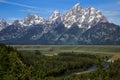 Snake River Overlook of the Grand Tetons Royalty Free Stock Photo